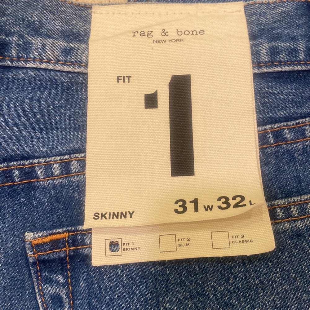 Rag And Bone Nwt Mens Fit 1 31 X 32 Button Fly - image 2